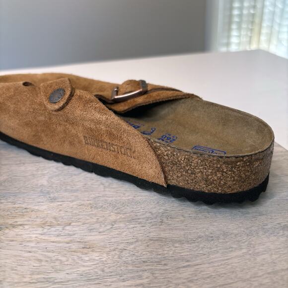New with Tags Men's Birkenstock Boston Mink Classic Suede Soft Clogs Shoes Sz 7 - Picture 8 of 10